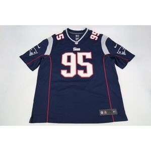 Nike Chandler Jones #95 New England Patriots‎ Navy Home On-Field Jersey Mens XXL
